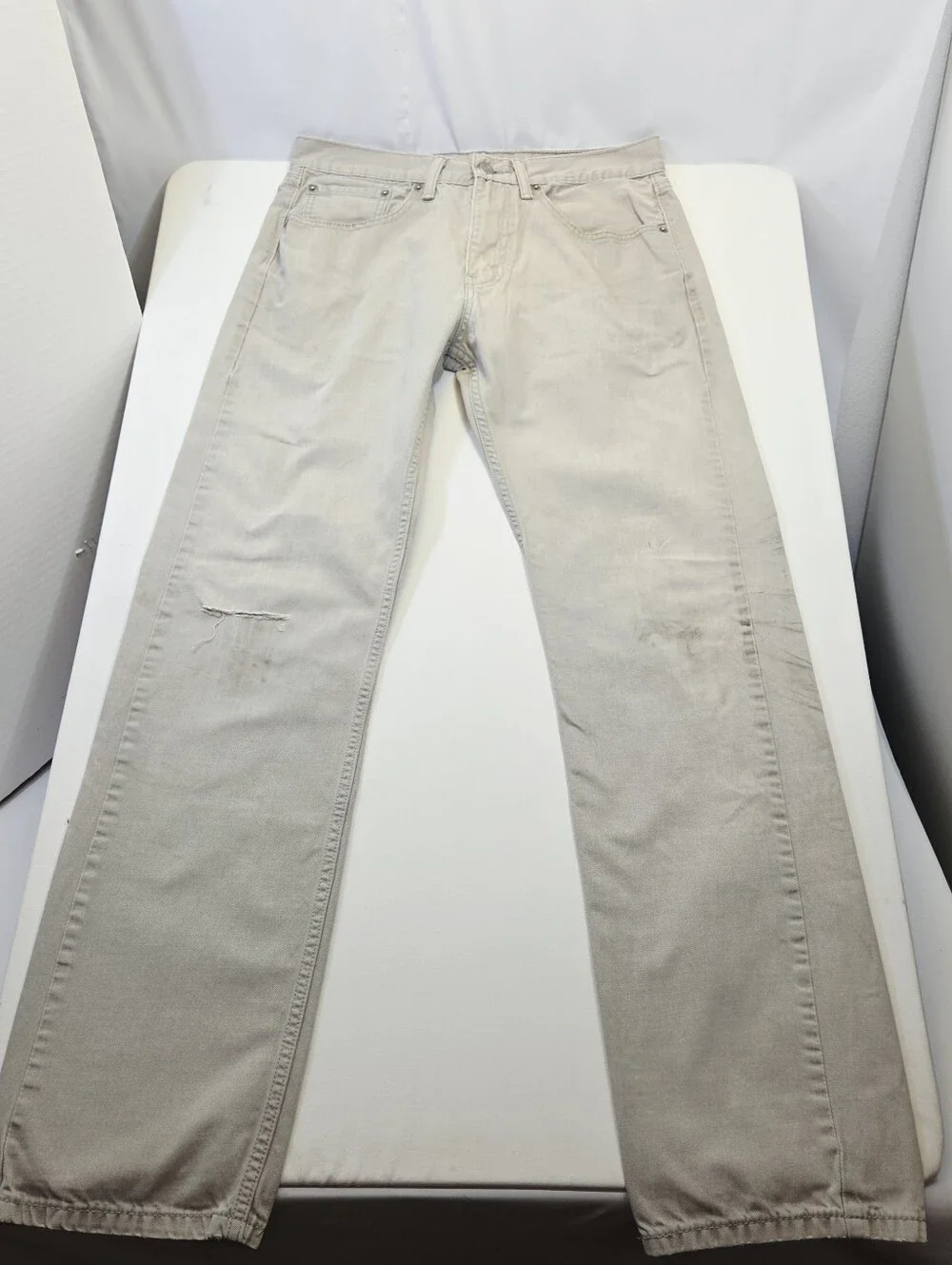 Levi's 505 W32 Thrashed Distressed Paint Splatter Grunge Workwear Jeans